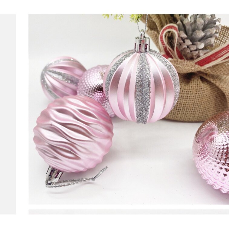 Quả châu trang trí noel 6cm MẪU E21 TÁCH LẺ