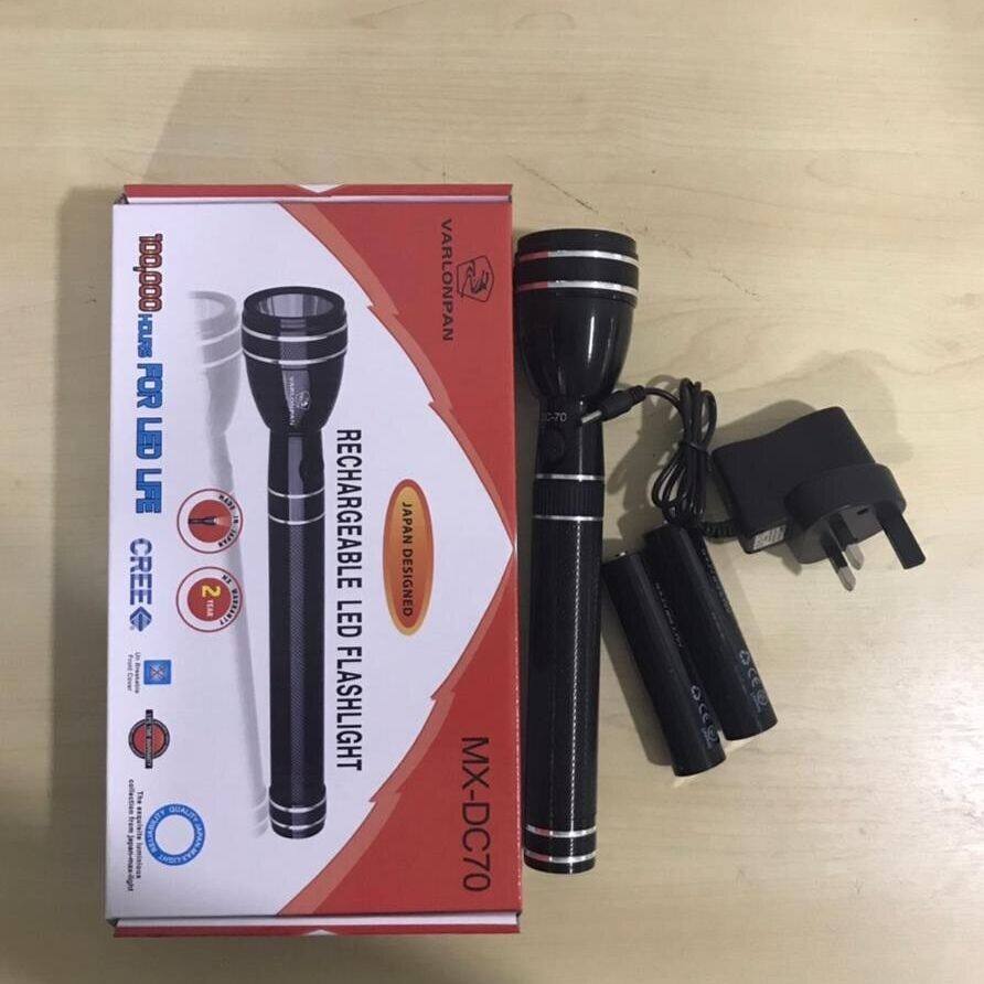 MX DC70 2 Cell Rechargeable Flashlights Super Bright Japan LED
