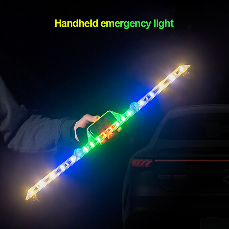 Foldable Car LED Reflective Triangle Light Emergency Breakdown Warning Night Road Safety Warning Lamp