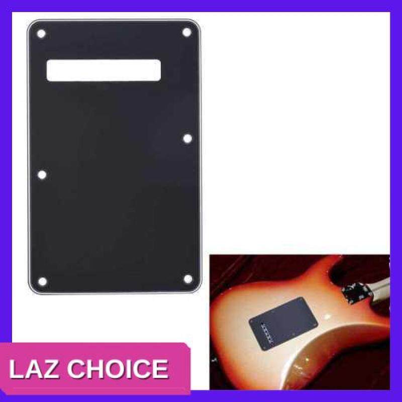 LAZ CHOICE Pickguard Tremolo Cavity Cover Backplate Back Plate 3Ply for Fender Stratocaster Strat Modern Style Electric Guitar Black (Black) Malaysia