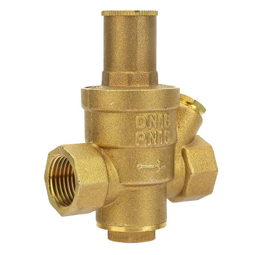 TTLIFE Van Điều Chỉnh Giảm Áp Suất Nước Điều Chỉnh Được Bằng Đồng Thau DN15 1/2