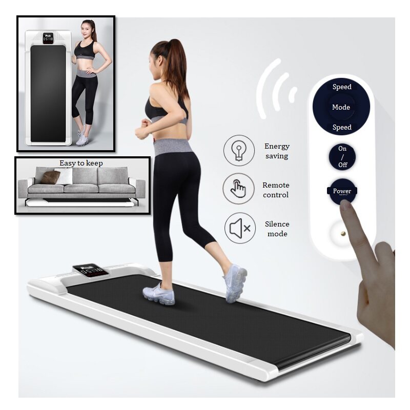 Beauty Fitness Portable Electric Treadmill Simple Walking Machine Flat Treadmill Walker for
