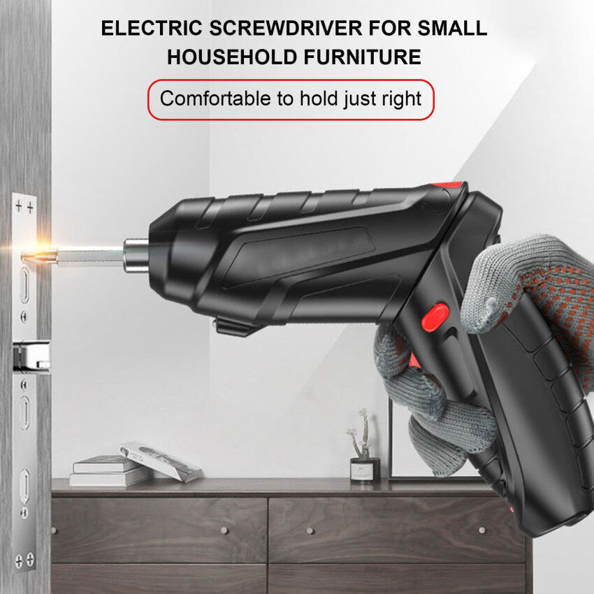 Multifunctional electric screwdriver, rechargeable electric screwdriver set, mini household lithium tool, electric drill, electric screwdriver