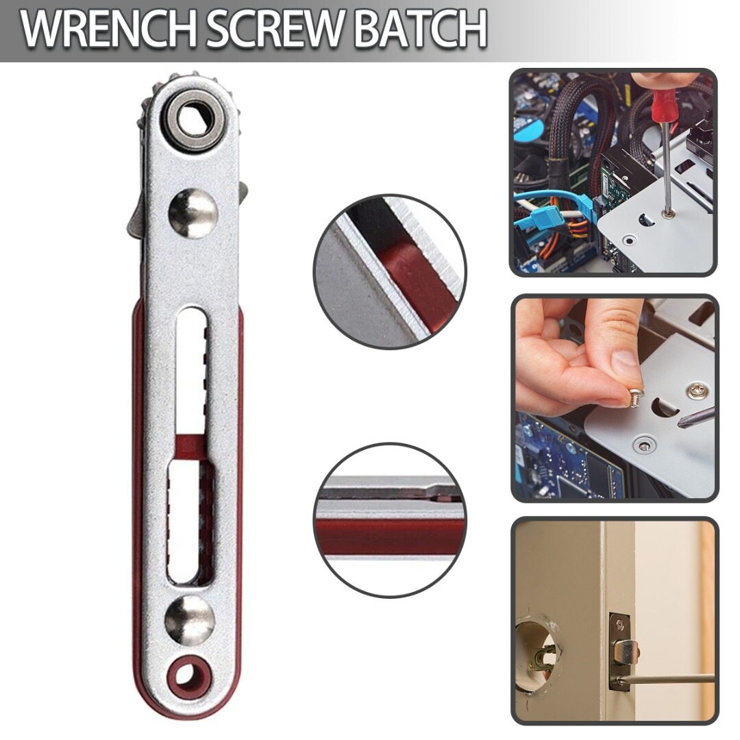 Magnetic Ratchet Wrench Hexagon Torx Bidirectional Control Screwdriver Drill Bit
