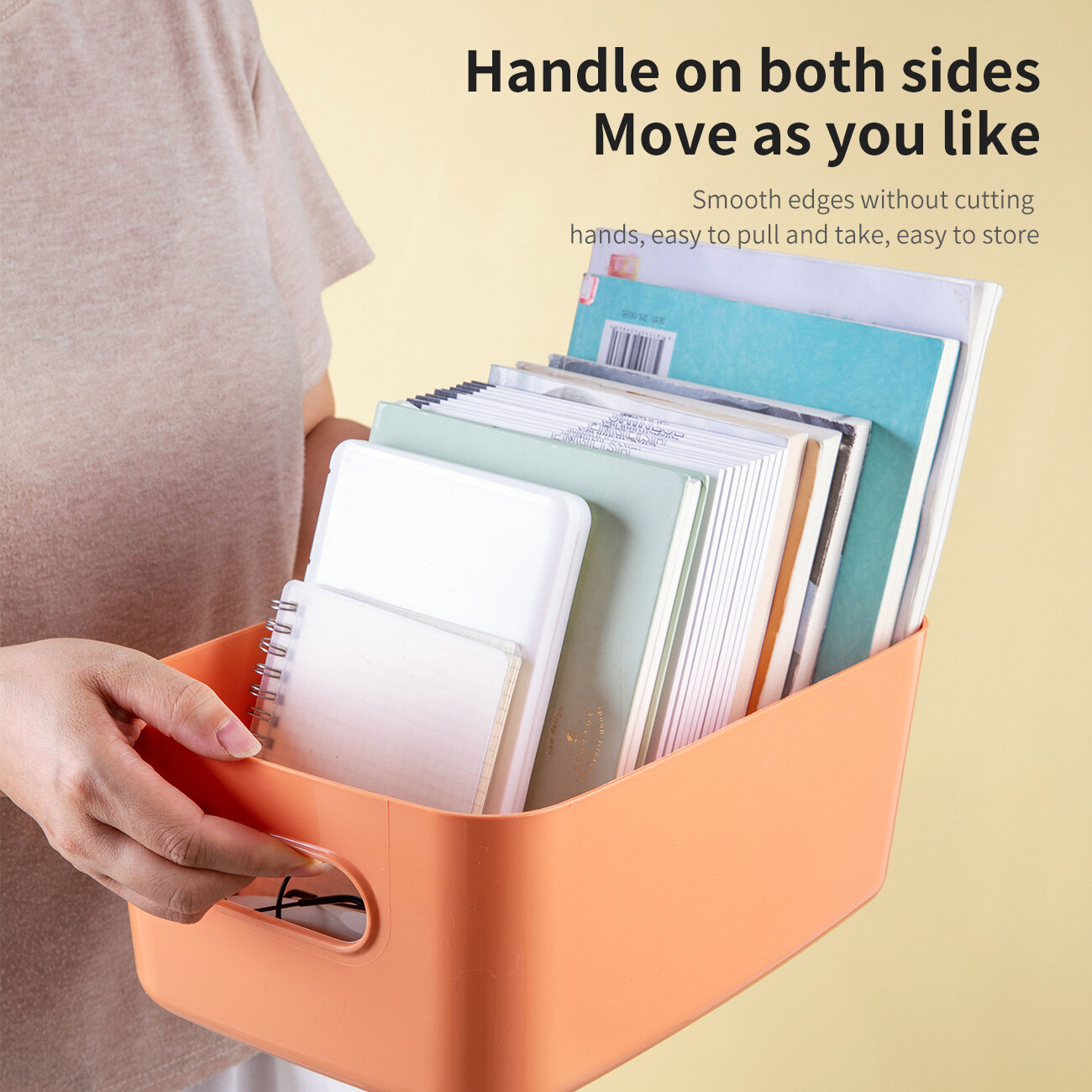 CNMF PP Multifunctional Durable High-Capacity Desktop Storage Box