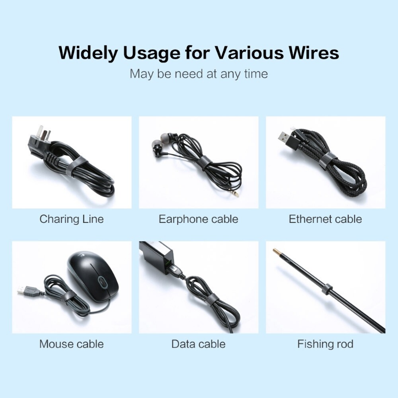 Tearable Cáp Nối Cuộn Quấn Dây Cáp Băng Bảo Vệ Chuột Dây Túi Đựng Tai Nghe Quan Hệ Bảo Vệ Quản Lý Cáp