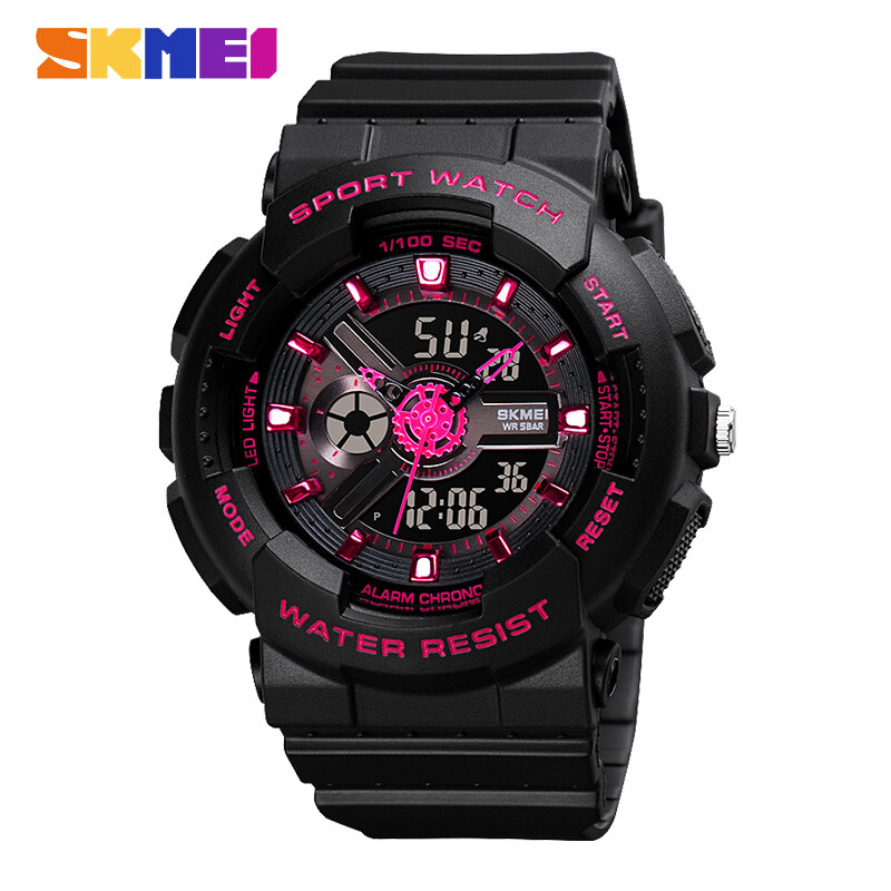 Đồng Hồ Thể Thao Nữ SKMEI, Đồng Hồ Thời Trang Kỹ Thuật Số Analog Hai Màn Hình Chống Nước, Dành Cho Nữ Nam 89 bán chạy