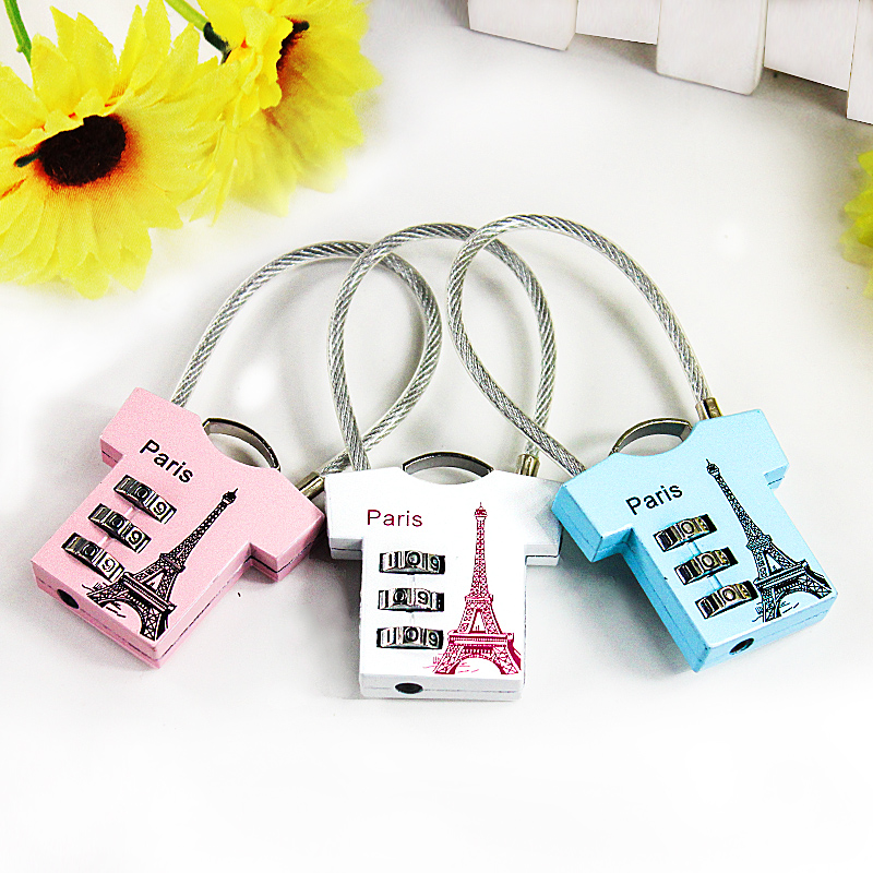 Code Lock Padlock Luggage Lever Gym Mini Wire Rope Luggage Lock Suitcase Luggage Lock