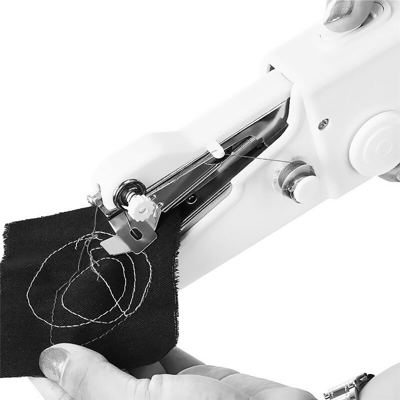 Mini Portable Handheld Sewing Machines Stitch Sew Needlework Cordless Clothes Fabrics Electric Sewing Machine