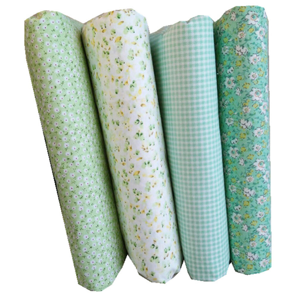 Bộ 4 miếng vải bằng cotton kích thước 50*50cm/25*25cm dùng làm khăn trải bàn trang trí làm rèm cửa - INTL