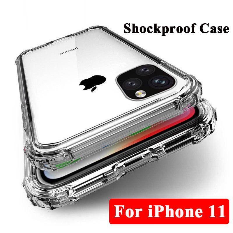 iPhone 15 14 13 12 11 Pro Max Xs XR 6 6s 7 8 Plus X Phone Case, Clear Shockproof Bumper Cover Transparent Silicon TPU Casing