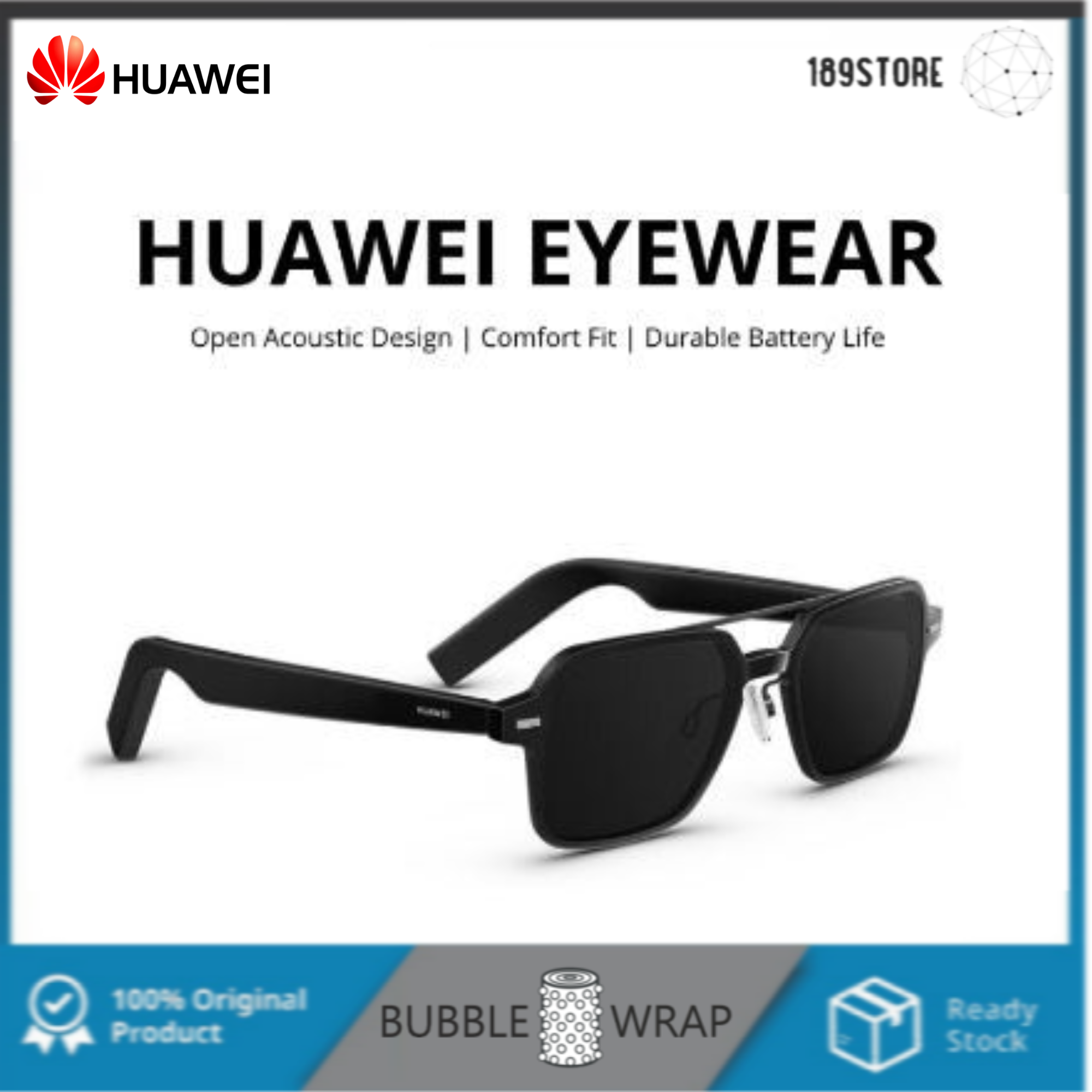 HUAWEI Eyewear Smart Glasses Aviator Full-Frame Sunglasses