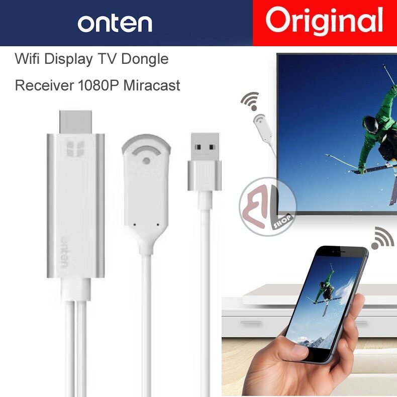 Original Onten Mirascreen HD Adapter Model: OTN-7571 Wifi Display