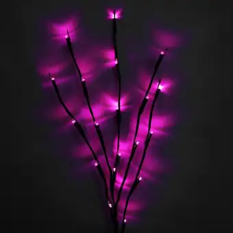 20 Led Willow Branch Lamp Battery Powered Decorative Lights Tall