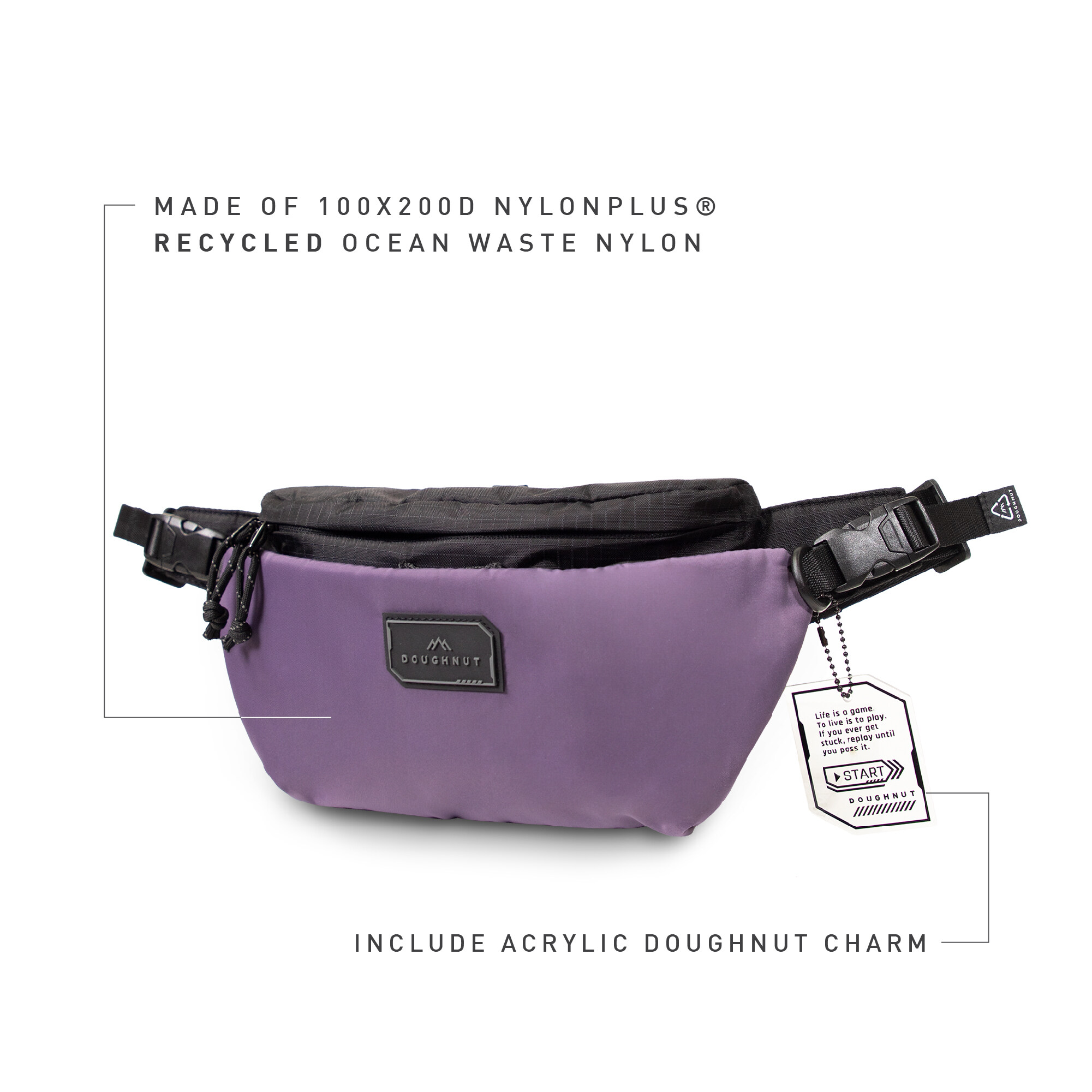 NEW- Gamescape Dagger high quality Fanny Pack in Black