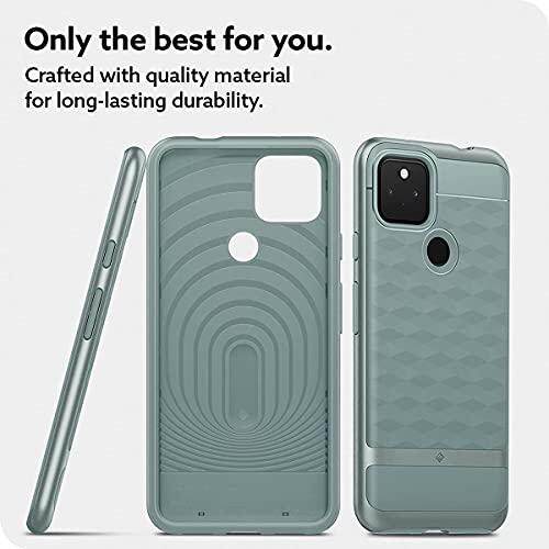 Caseology Ốp Lưng Google Pixel 5a 5G Ốp Lưng Nhựa PC TPU Họa Tiết 3D Bền Màu Xanh Lá Cây Thị Sai