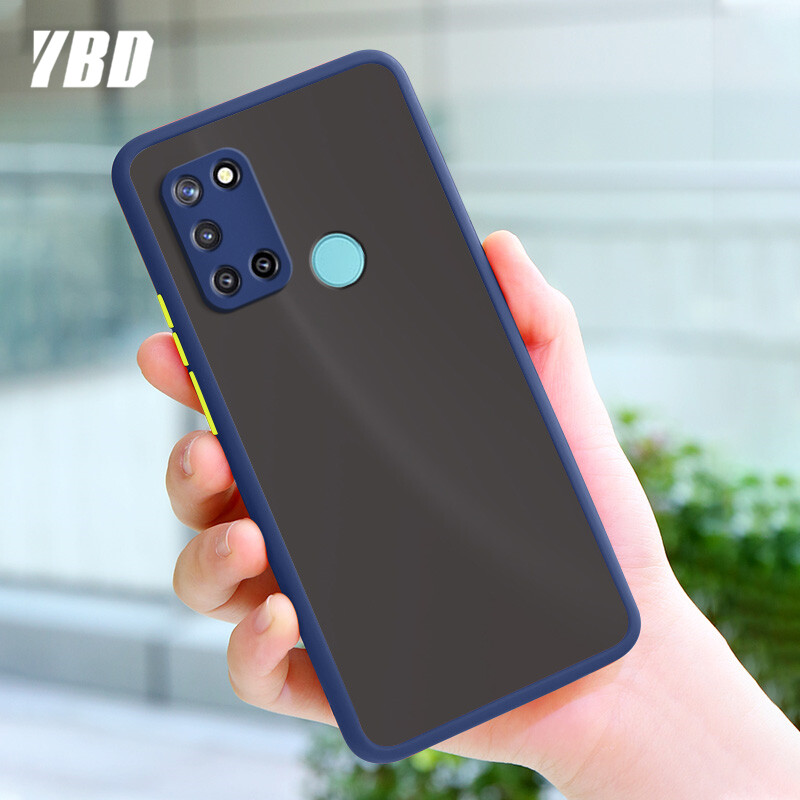 YBD Precision camera protection case For Oppo Realme 7i C17 Casing multiple colour Matte Hard PC Back Cover Shockproof Phone Case