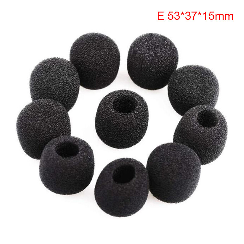 LLENG 10Pcs Mini Microphone Cover Headset Replacement Foam Mic Cover Windshield