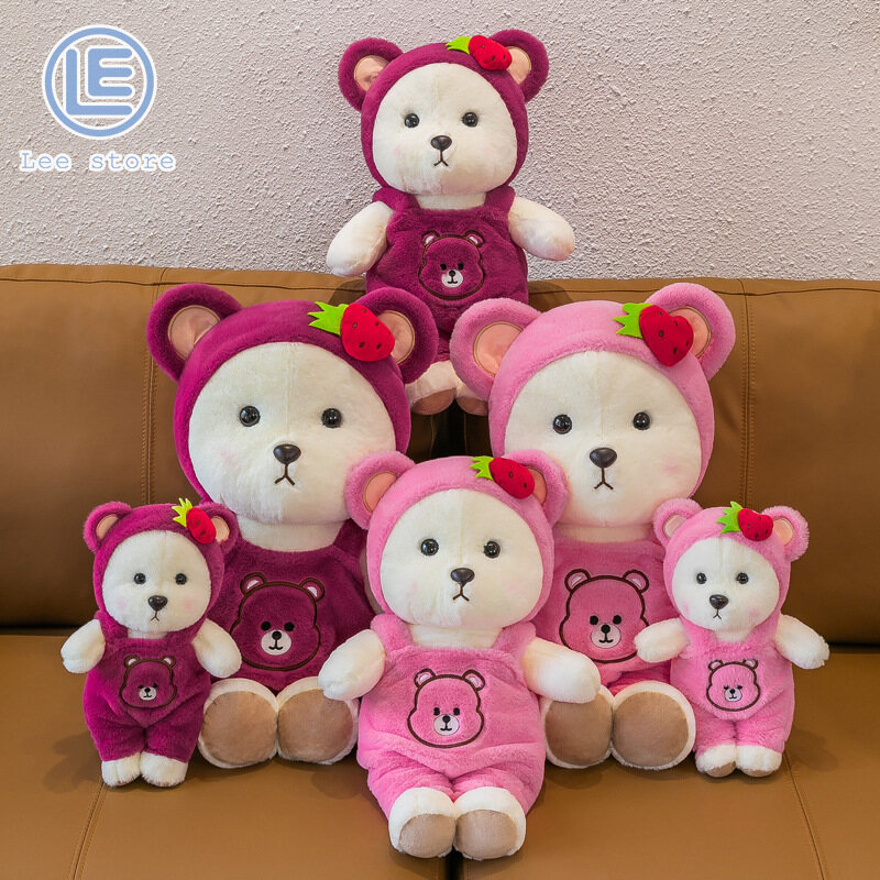 LS Cute bear doll plush toy doll creative transformation into bear doll
