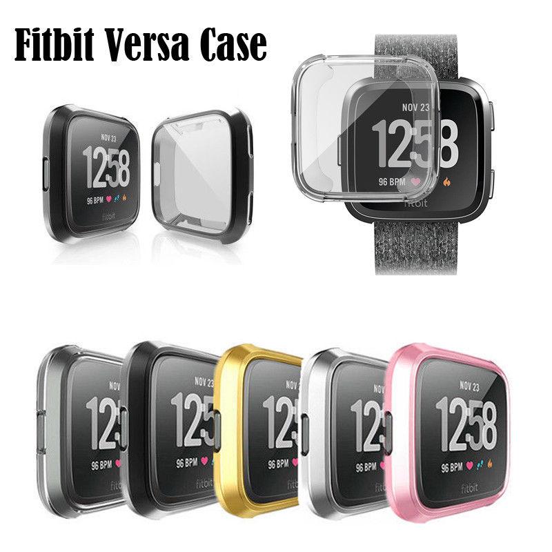 Ốp TPU Siêu Mỏng Silicon Cho Fitbit Versa Ốp Khung Bảo Vệ Màn Hình