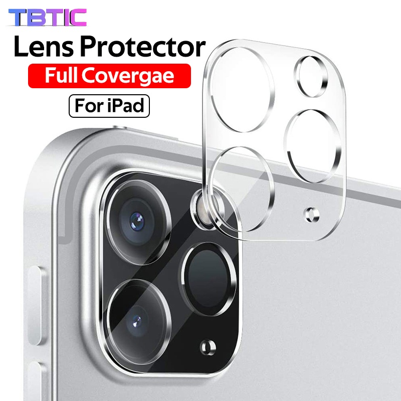 Tbtic tempered protective for ipad pro 11 12.9 inch 2022 2021 back camera lens hd full cover protective clear tempered glass for ipad pro 11 12.9 lens film
