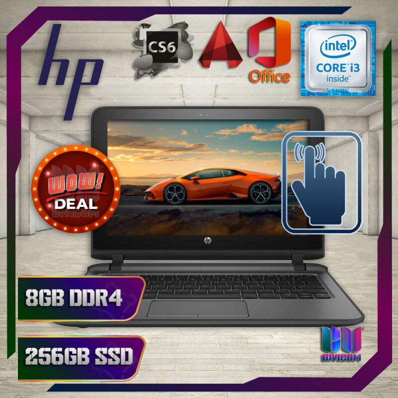 HP PROBOOK TOUCHSCREEN 11G2 - INTEL CORE I3 6TH GENERATION / 8GB DDR4 RAM / 256GB SSD STORAGE / WINDOW 10 PRO GENUINE / 11.6 INCH LED TOUCHSCREEN / 1 YEAR WARRANTY / LAPTOP Malaysia
