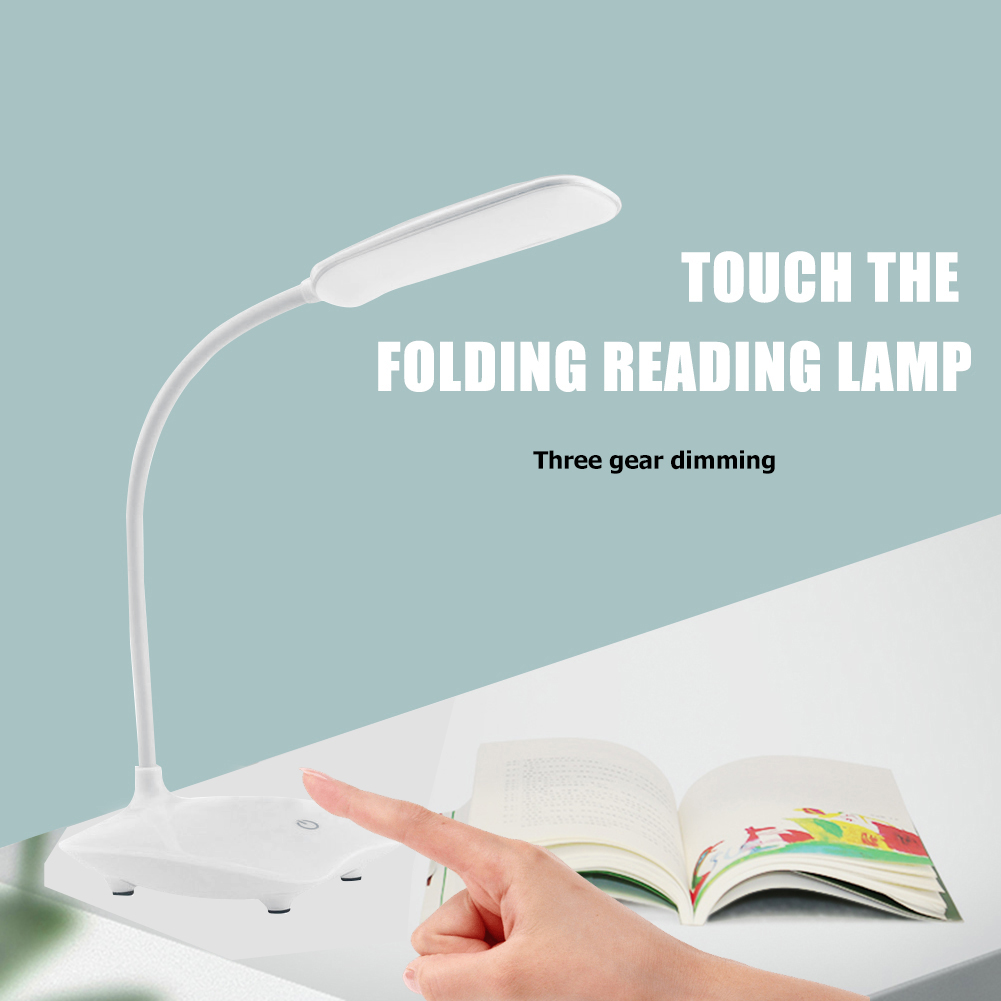 【Winnereco】Đèn Bàn LED 3 Chế Độ Kẹp Cảm Ứng Đèn Ngủ Có Thể Điều Chỉnh Độ Sáng USB Bảo Vệ Mắt (Hàng Có Sẵn)