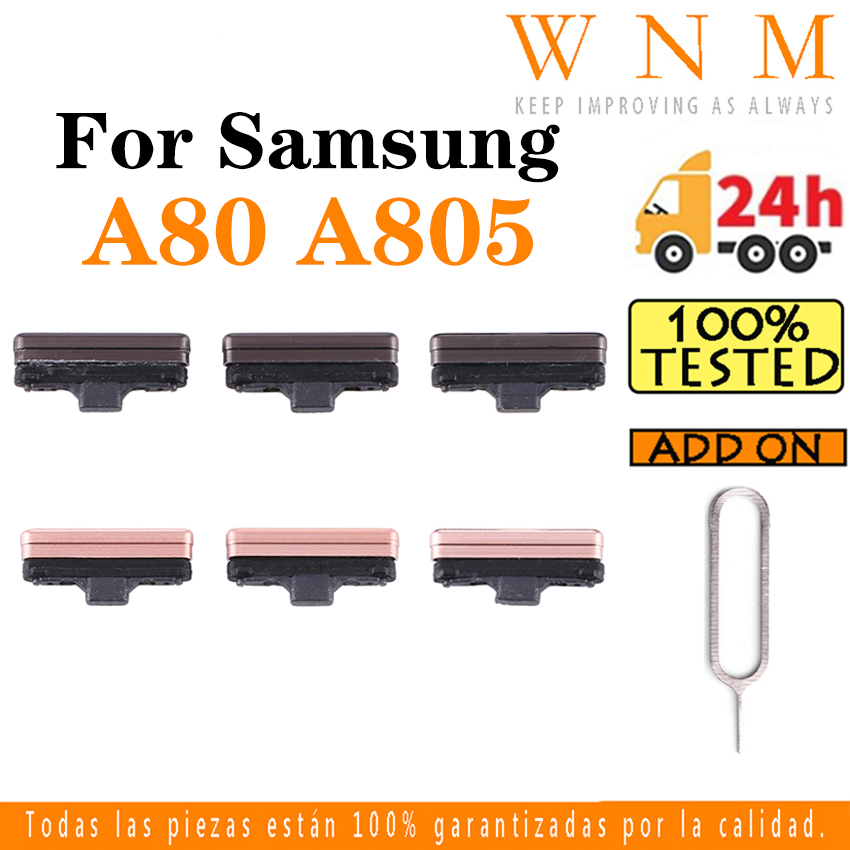 3 Cái = 1 Bộ Nút Nguồn Cho Samsung Galaxy A80 A805 SM-A80 Nút Nguồn Và Phím Bên Nút Bật Tắt Tăng Giảm Âm Lượng Ở Bên Phụ Tùng Thay Thế