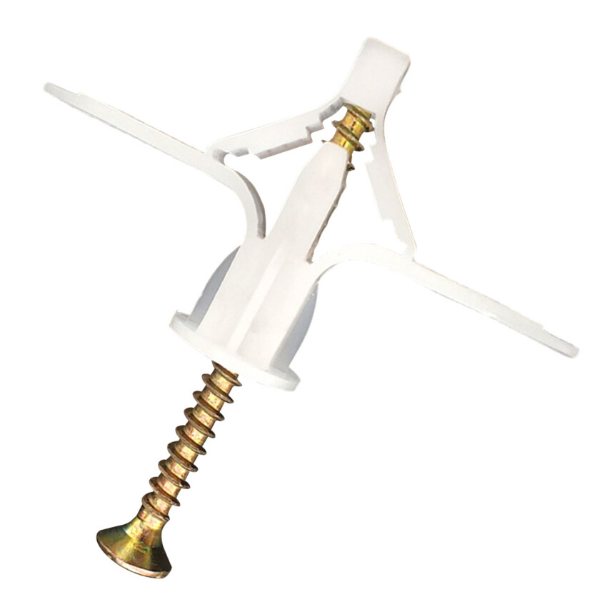 50pcs Expansion Drywall Anchor Kit With Screws Self Drilling Wall Home