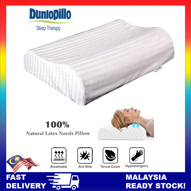 Dunlopillo Natural Serene Latex Pillow Neck Support Foam Bolster