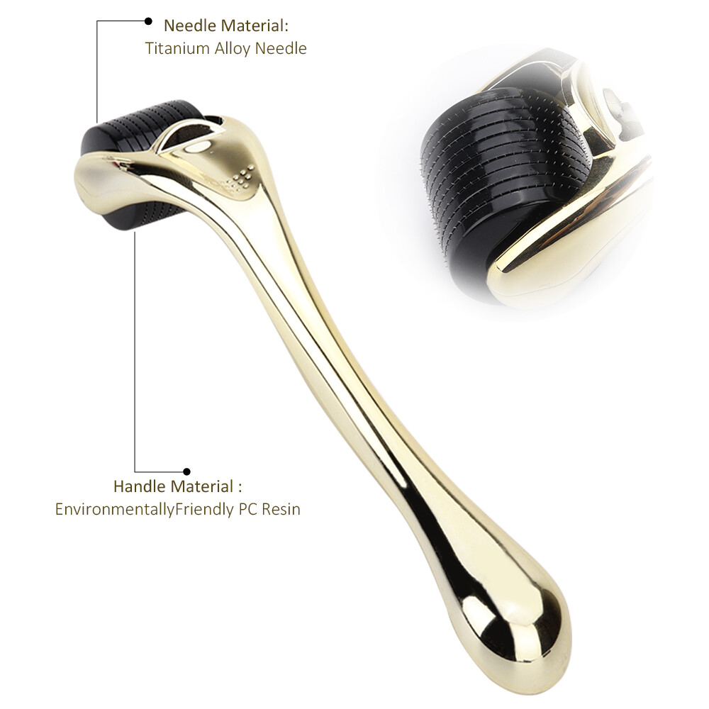 DRS 540 Derma Roller Titanium Need-les 0.2/0.25/0.3mm Need-le Length Micro Need-les Roller Manual Microneedling Skin Care Tool