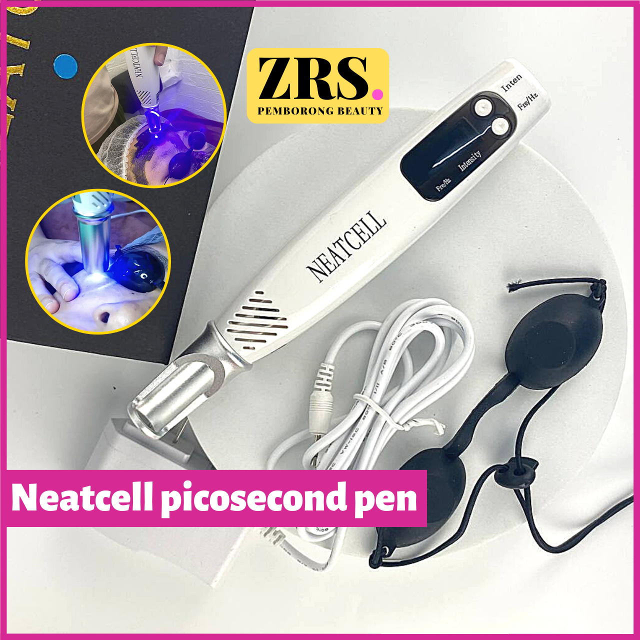 NEATCELL Mole Freckle Removal Machine Tattoo Scar Remover Picosecond Laser Pen Removal Blue
