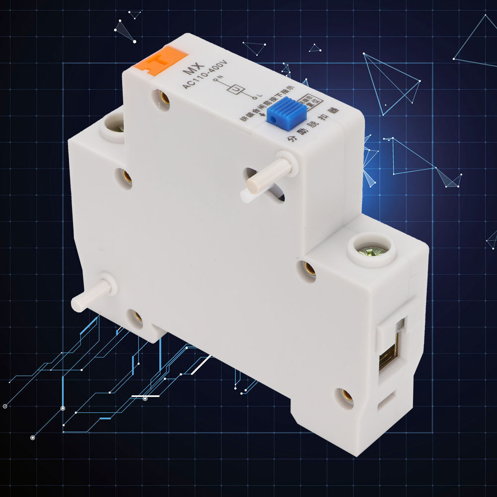 Mx Shunt Release, Shunt Release, Easy to Use Shunt Auxiliary Release, Shunt Tripping Device, Plastic for Circuit Breaker Home Improvement