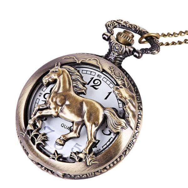 Giá bán Đồng hồ quả quýt bỏ túi chạm khắc hình ngựa phong cách hoài cổ thích hợp làm quà tặng cho ông nội