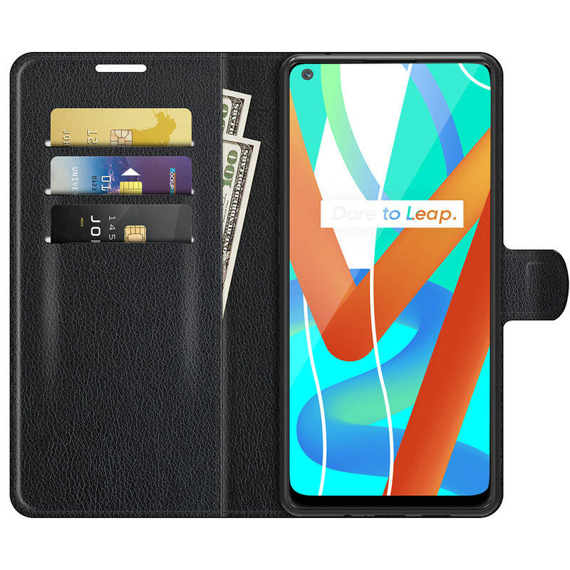 Ốp Điện Thoại Dạng Ví Cho Realme 8 5G RMX3241 Realme 8 Pro RMX3081 RMX3085 Bao Da Lật Capa Etui Fundas