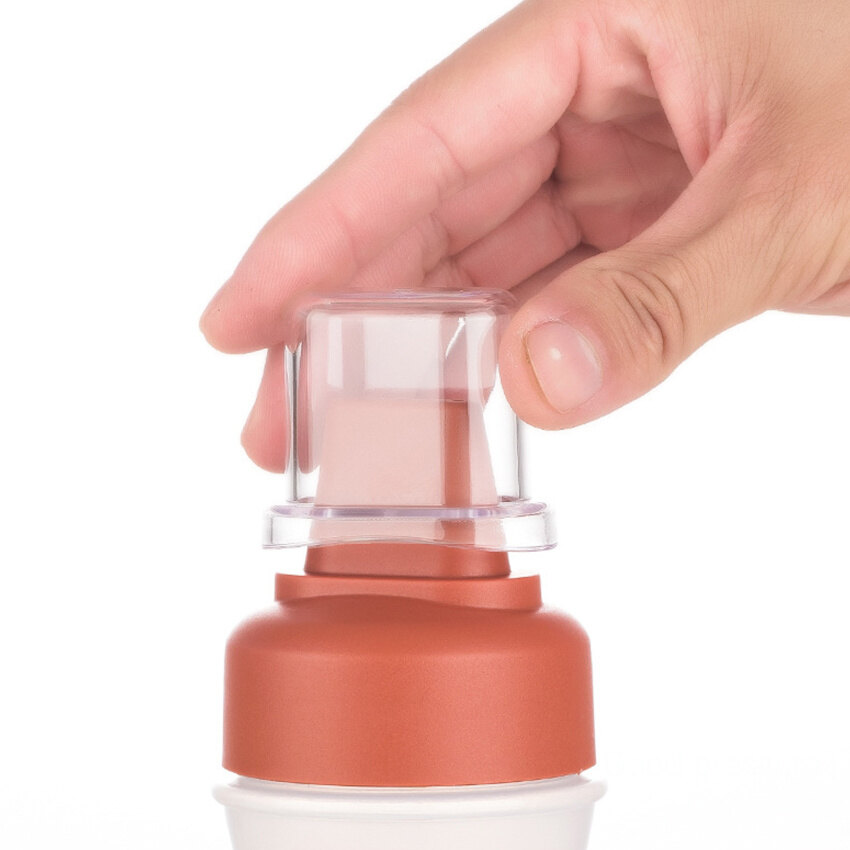 Chai Nước Sốt Bóp Cầm Tay 350Ml Có Nắp Chai Nước Sốt Bóp Chia Vạch Năm Lỗ Chai Nước Sốt Cà Chua Salad Đa Năng