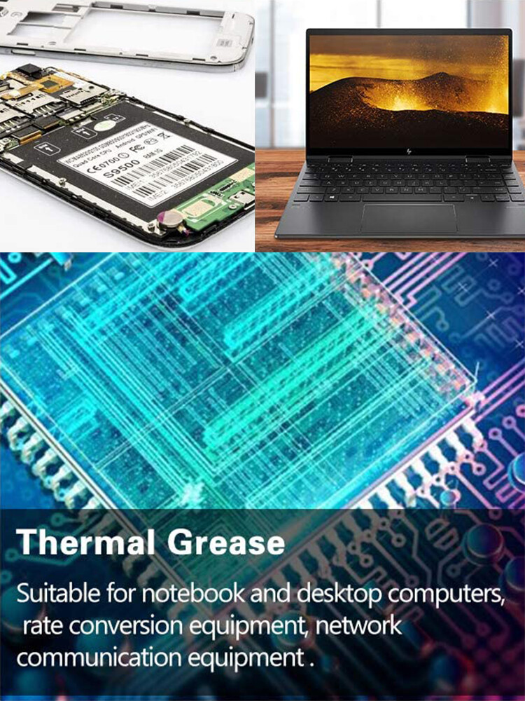 AMPCOM Thermal Grease Kit, Thermal Conductivity 13.4W/m-K, High Performance Thermal Compound, Thermal Paste For SSD CPU GPU VGA