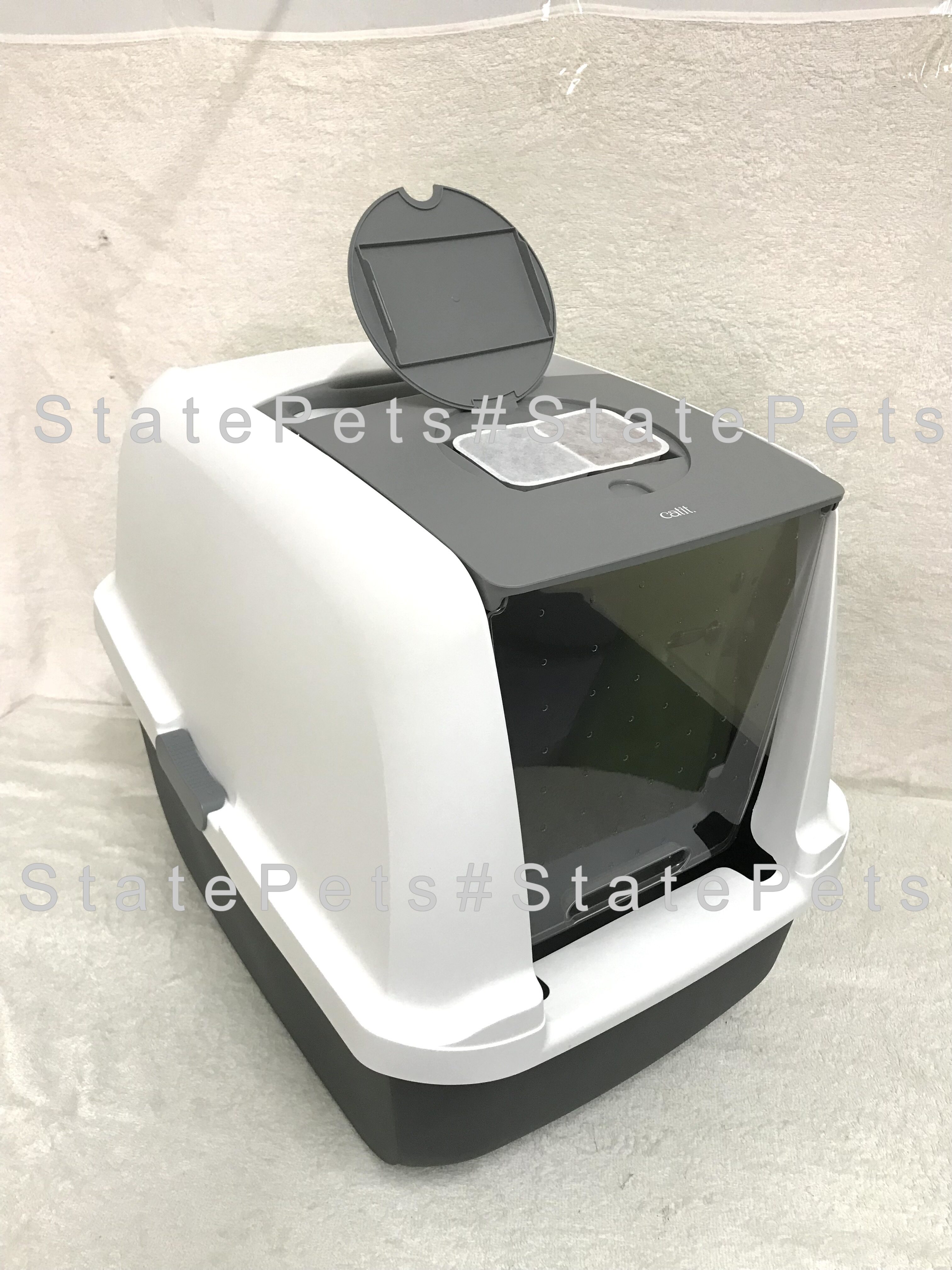 Hagen Catit Hooded Cat Litter Pan Airsift / Cat Toilet / Tandas Kucing