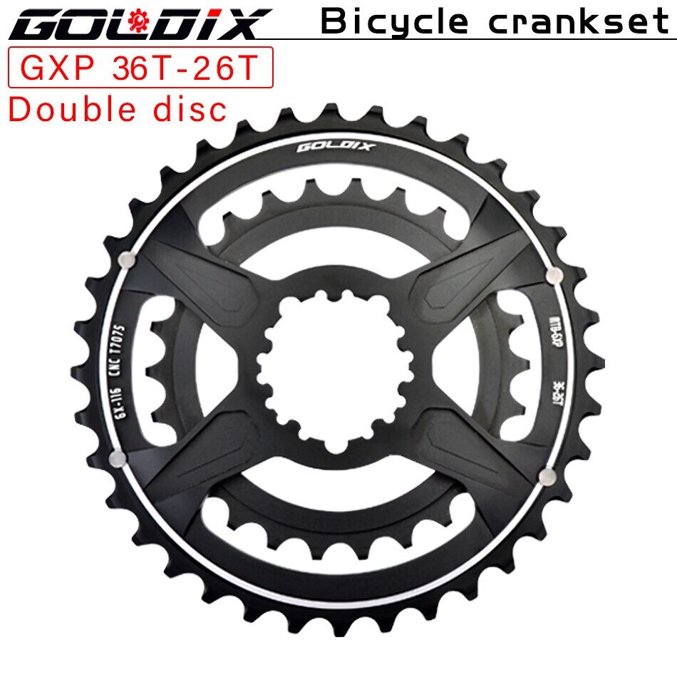 GXP Mountain Bike Parts Crankset Bicycle Sprocket Double Disc Aluminum Alloy CNC Machining 20/21Speed Without Dropping The Chain
