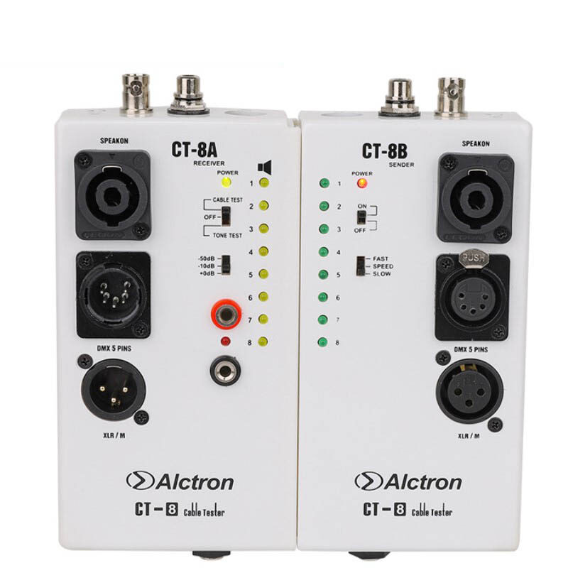 Alctron CT-8 professional multi-purpose audio cable tester line test instrument engineering wiring separation test
