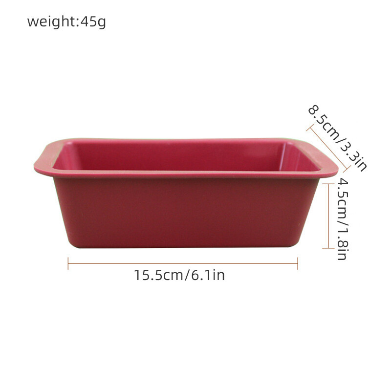 Houseeker Khuôn Làm Bánh Bằng Silicon Hình Chữ Nhật Khuôn Bánh Mì Phụ Kiện Làm Bánh Chảo Nướng Bánh Mì Nướng Bánh Ngọt