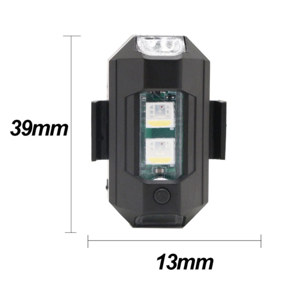 Motorpark Motorcycle Strobe Lights RC Drone LED Flash Position Wireless Light for RC Fix Wing Aircraft Airplane Helicopter Warning Lights