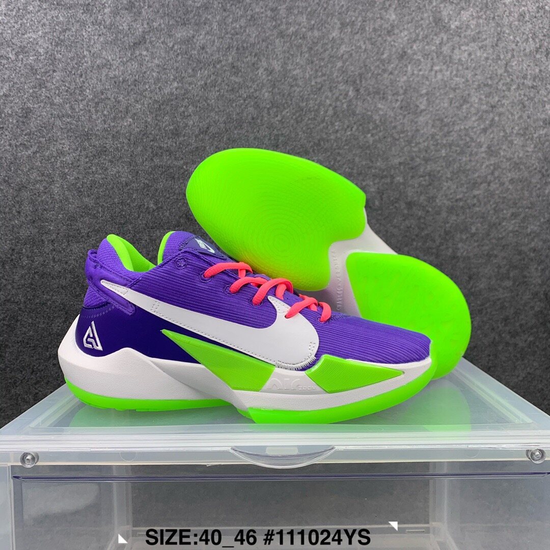 purple giannis shoes