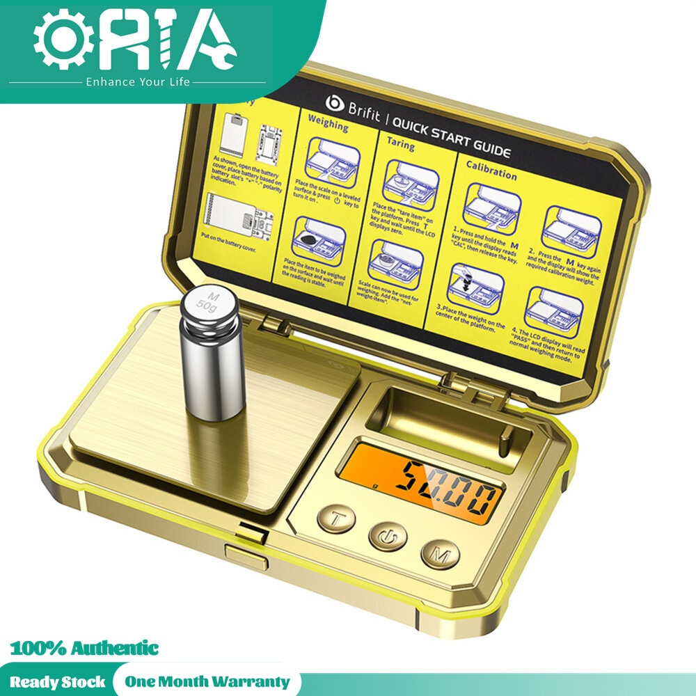 ORIA Digital Scale Gram 200g 0 01g Weighing Scale LCD Backlit Display 