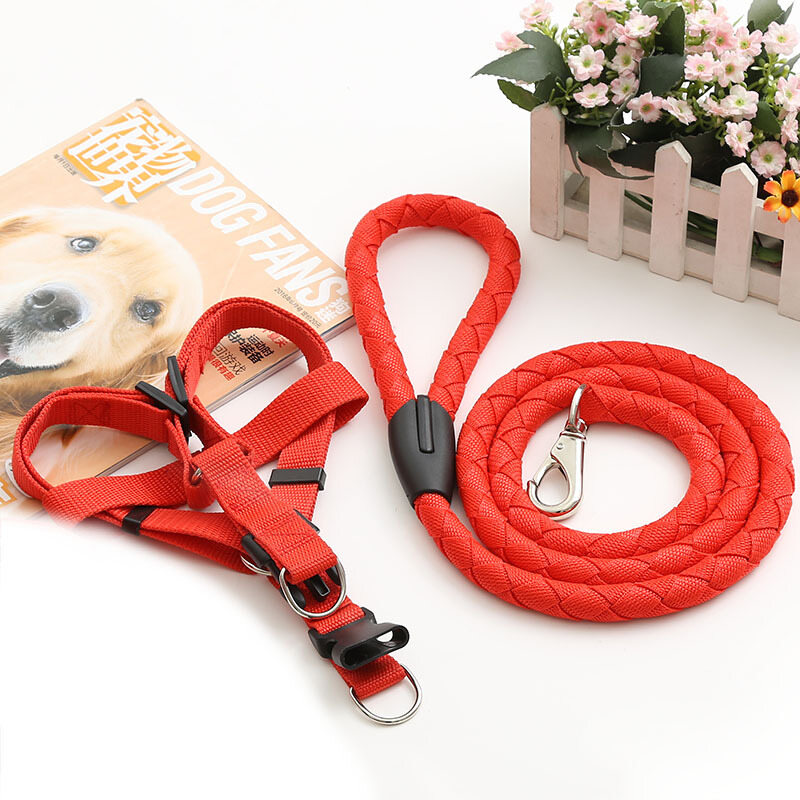 【HATELI】 2 Chiếc Dây Xích Thú Cưng Có Thể Điều Chỉnh Cổ Áo Chuỗi Chó Dây Đeo Ngực Mềm Mại Và Thoải Mái Kích Thước Trung Bình Chó Nhỏ Dây Hai Mảnh (Kích Thước: S/Màu Ngẫu Nhiên)