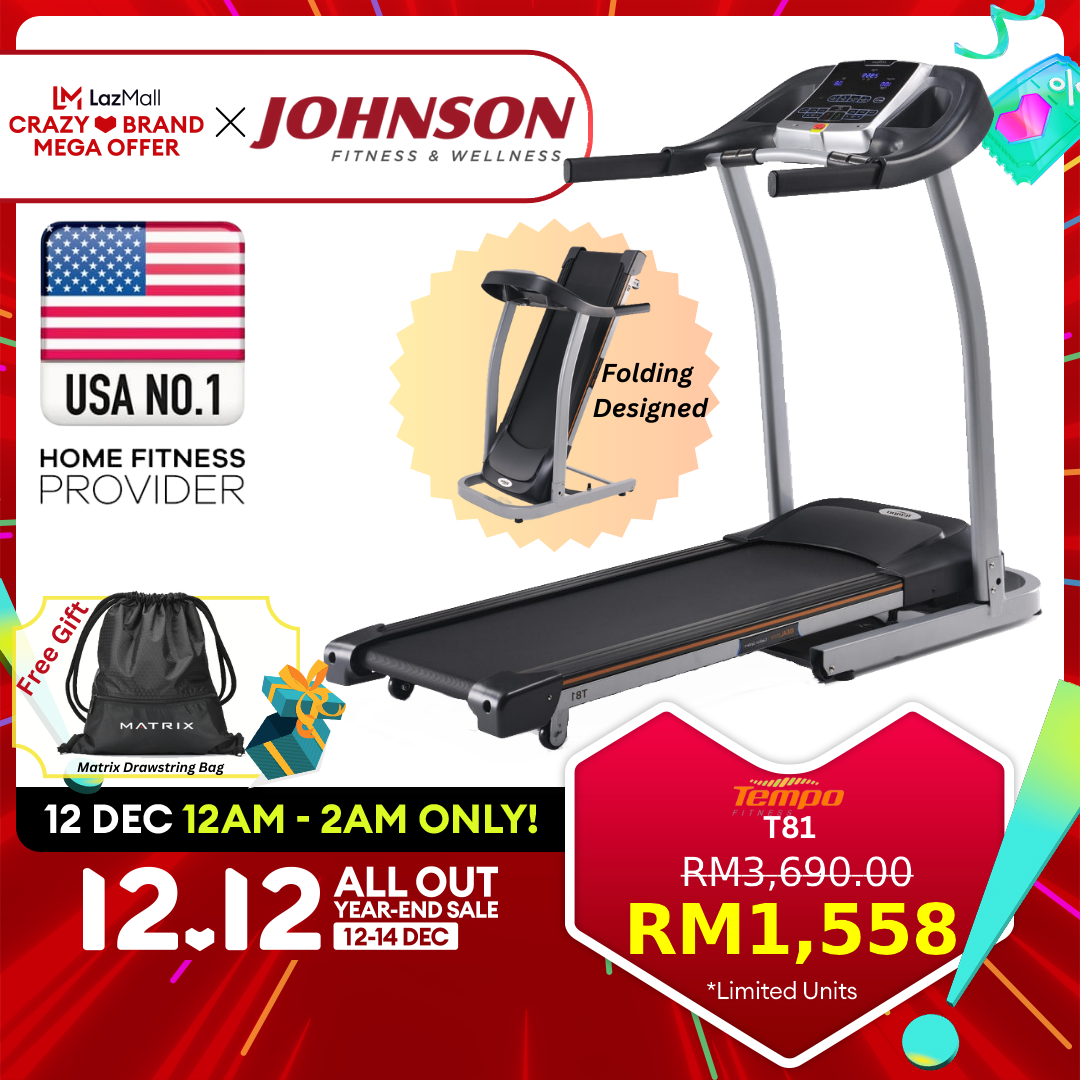 Johnson fitness best sale tempo t81 treadmill