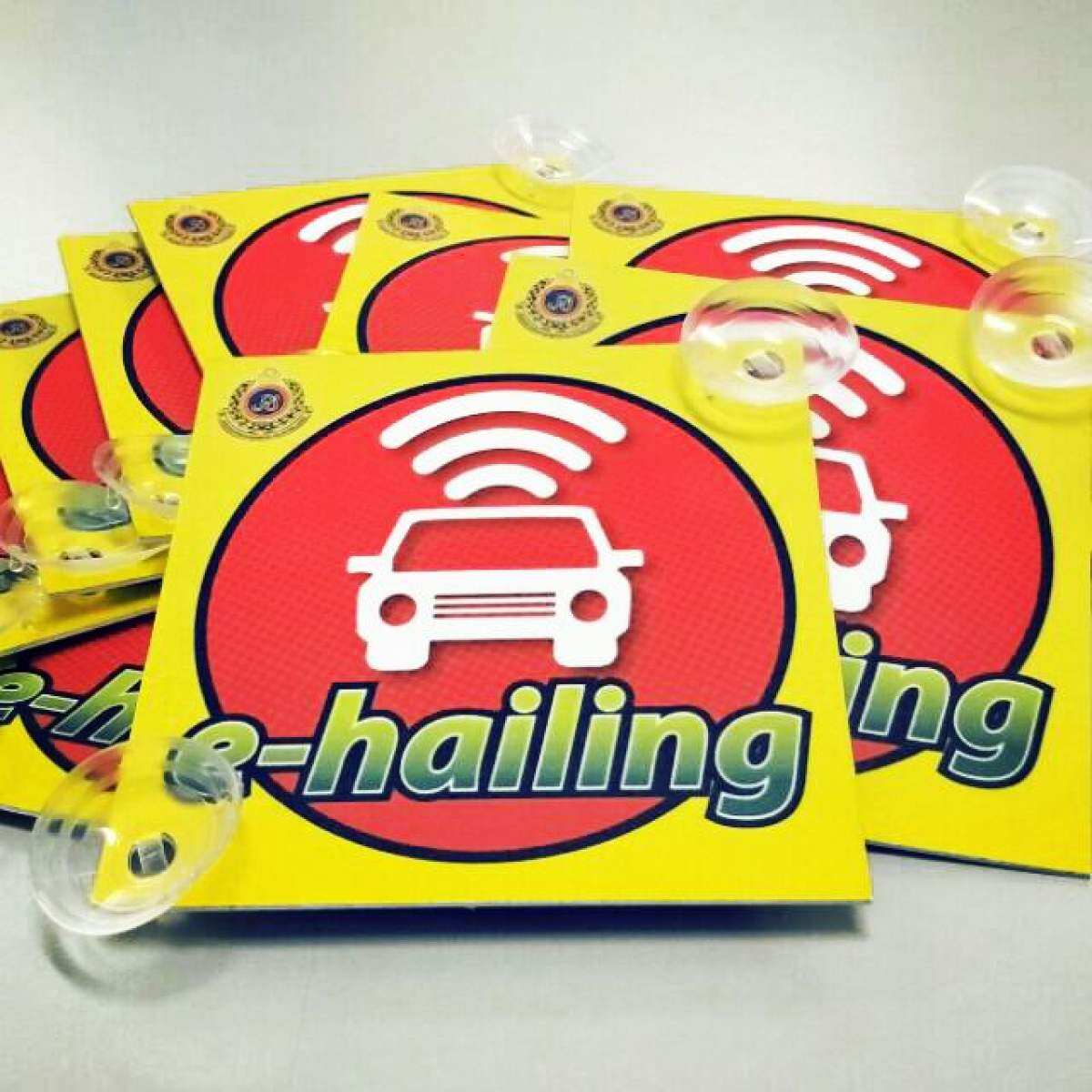E-Hailing Sticker 2 pcs [REMOVEABLE] With Rubber Suction | Lazada