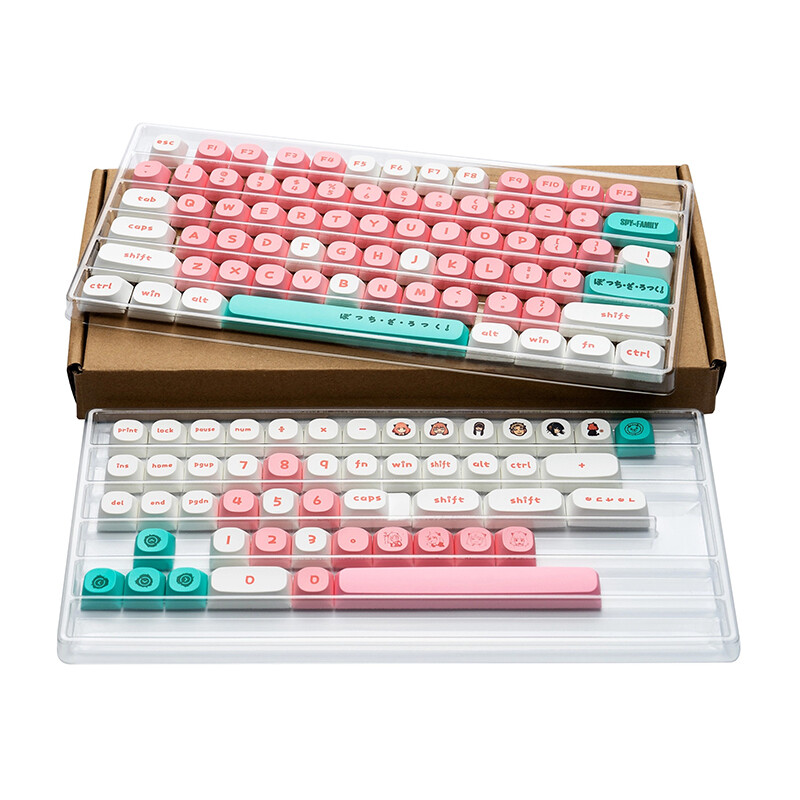 125 Keys mechanical keyboard keycaps PBT Dye sublimation MA profile keycap