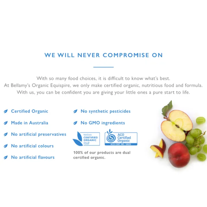 bellamy apple cinnamon porridge