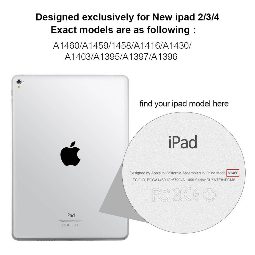 Trường hợp cho iPad 2/3/4 Ốp Lưng Ốp Lưng Mềm Mại Nghiêng của với Tự Động Ngủ/Đánh thức da PU Thông Minh cho iPad 4 3 2 Vỏ Bảo Vệ